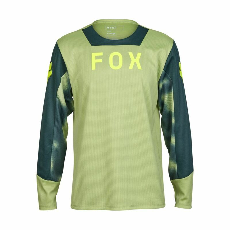 Fox Racing Youth Defend LS Taunt Pale Green Jersey