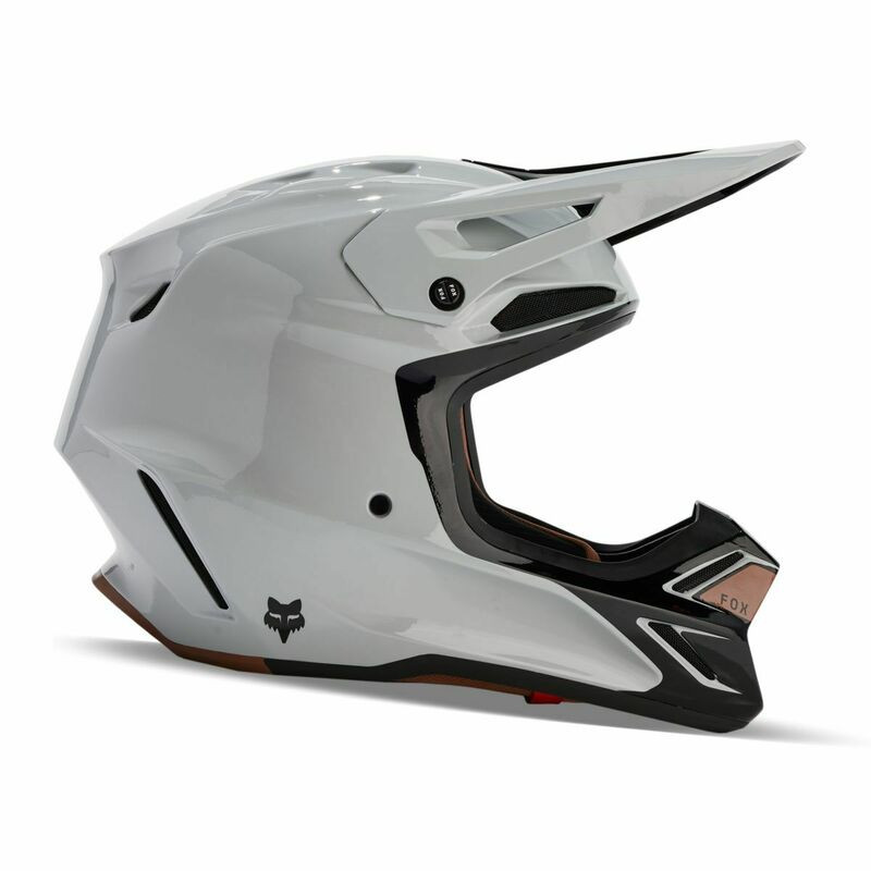 Fox Racing V3 RS Optical Steel Gray Helmet - Speed Addicts