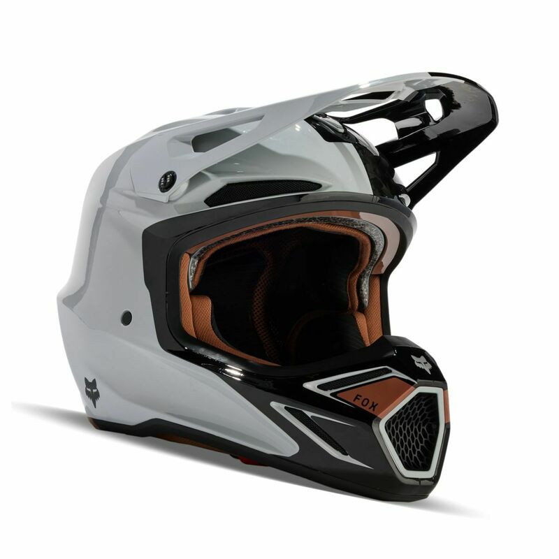 Fox Racing V3 RS Optical Steel Gray Helmet - Speed Addicts