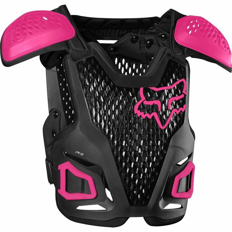 Fox Racing Youth R3 Black Pink Chest Protector - Speed Addicts