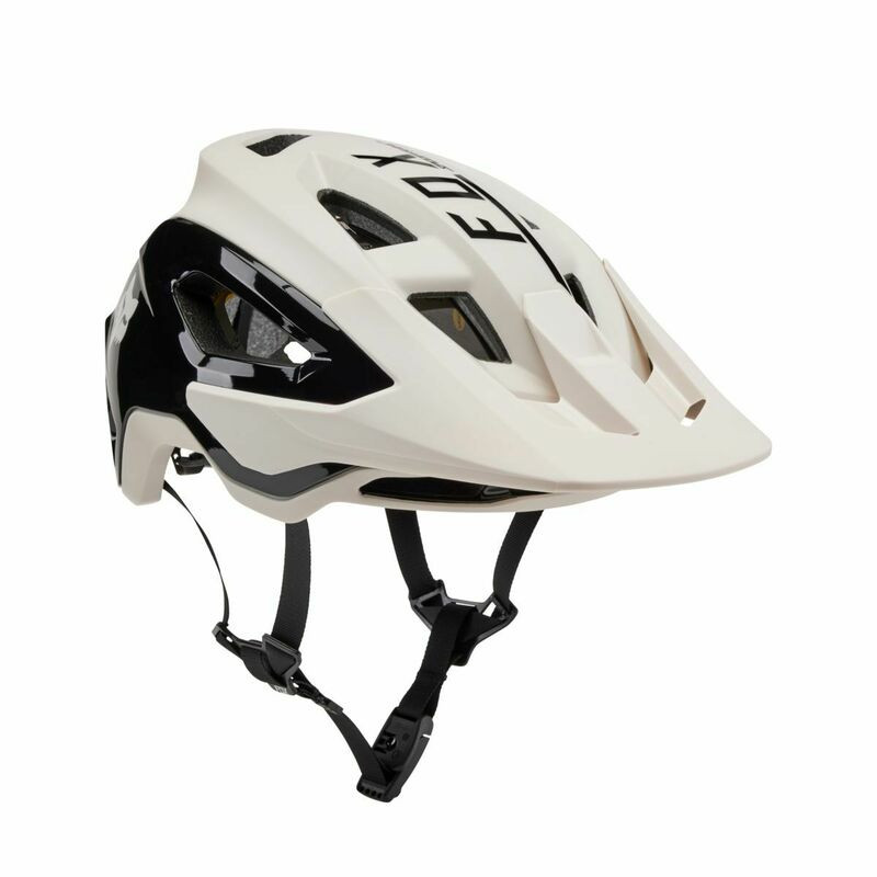 Fox Racing Speedframe Pro CE Blocked Vintage White Helmet