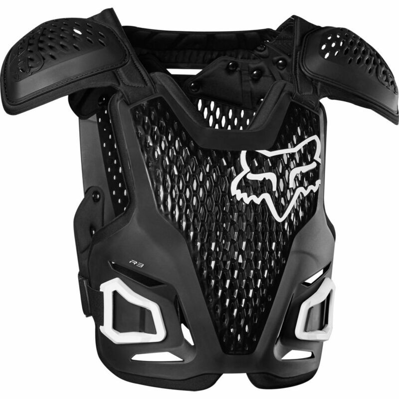 FOX ブラック プロテクター Sサイズ Fox Racing R3 Black Chest Protector - Speed Addicts