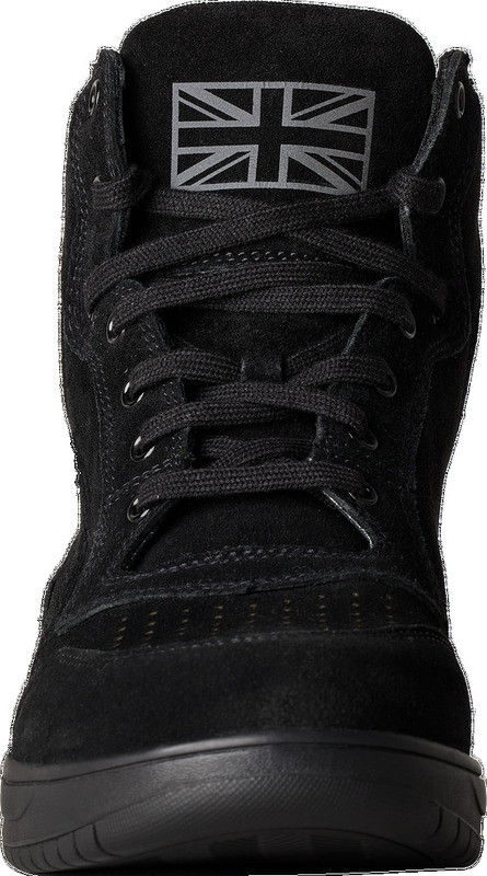 RST Hitop Moto CE Black Suede Shoes