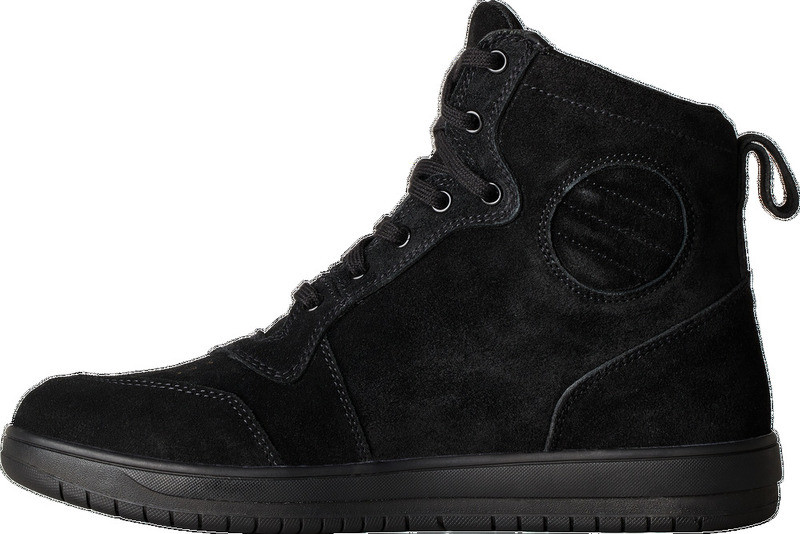 RST Hitop Moto CE Black Suede Shoes