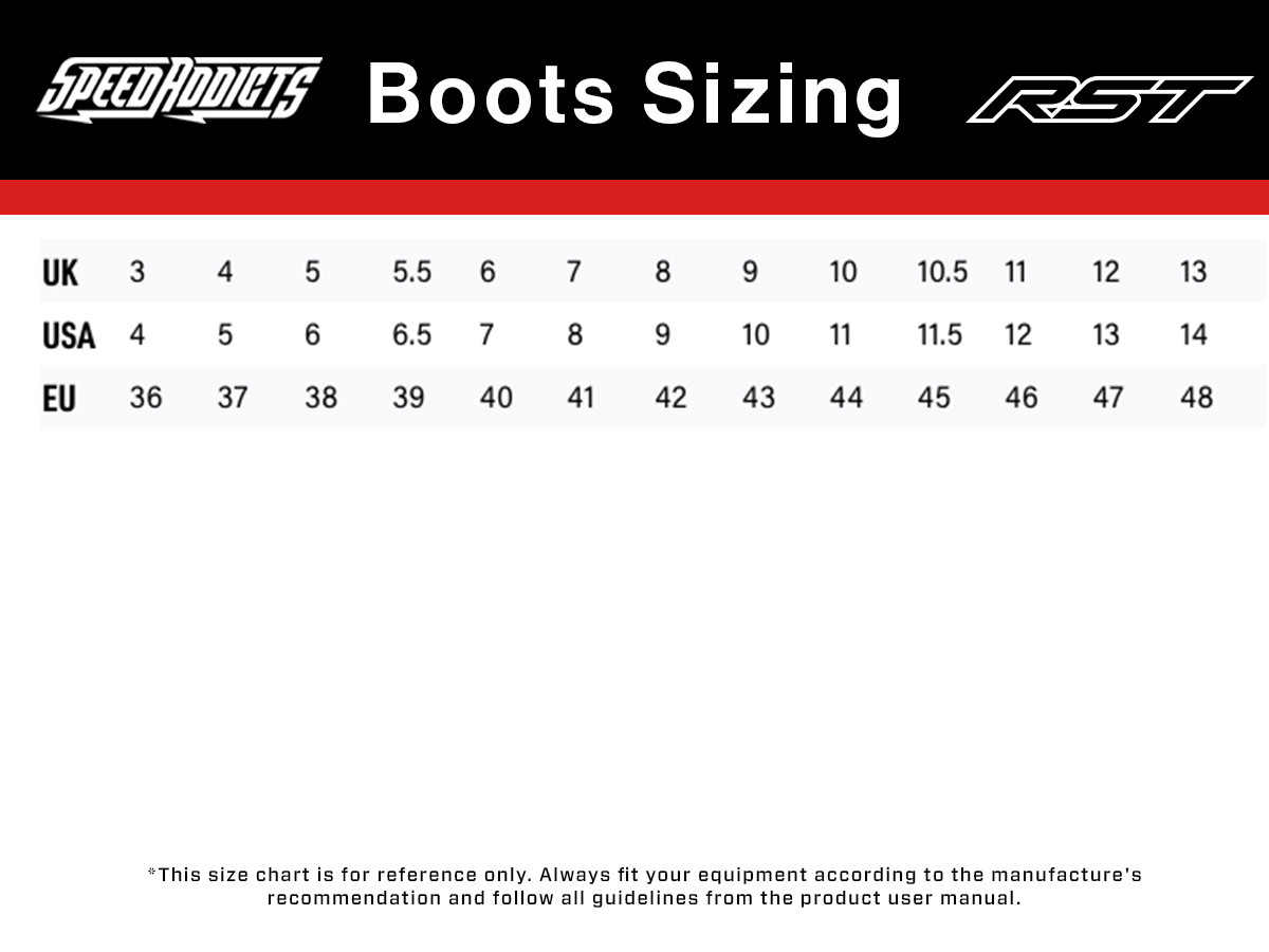 RST Sabre Moto CE Black White Red Shoes
