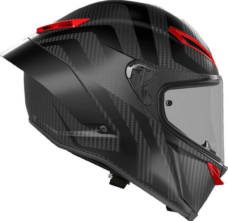 AGV Pista GP RR Intrepido Matte Carbon Black Red Helmet - Speed