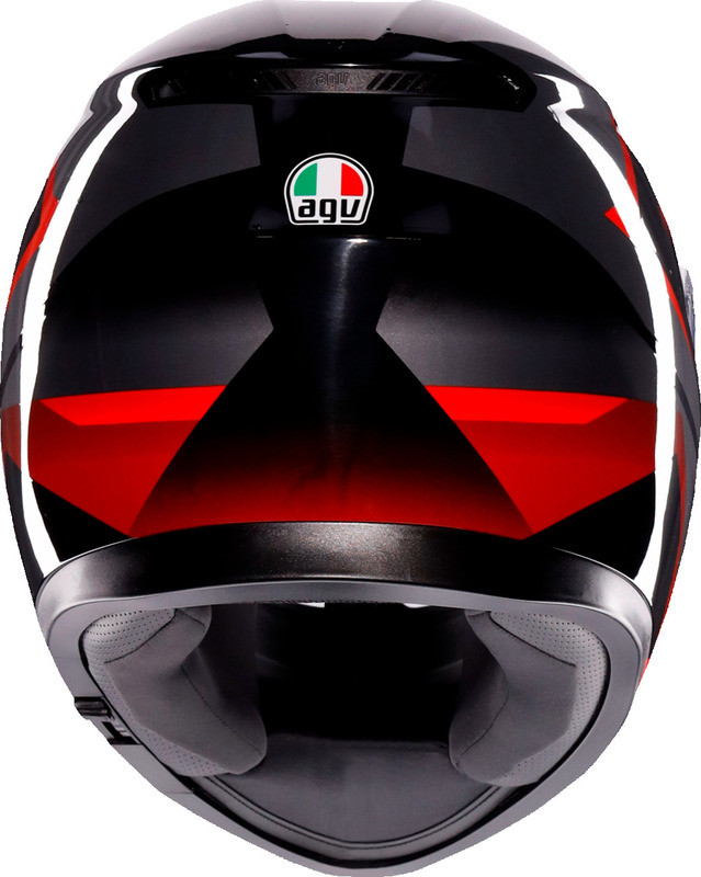 AGV K3 Striga Black Gray Red Helmet