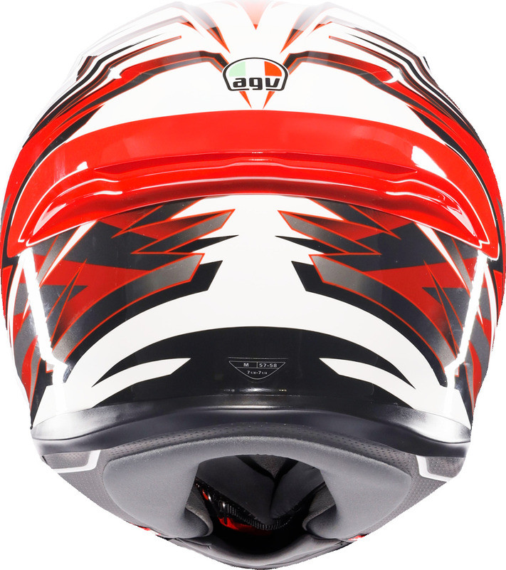 AGV K6 S Reeval White Red Gray Helmet