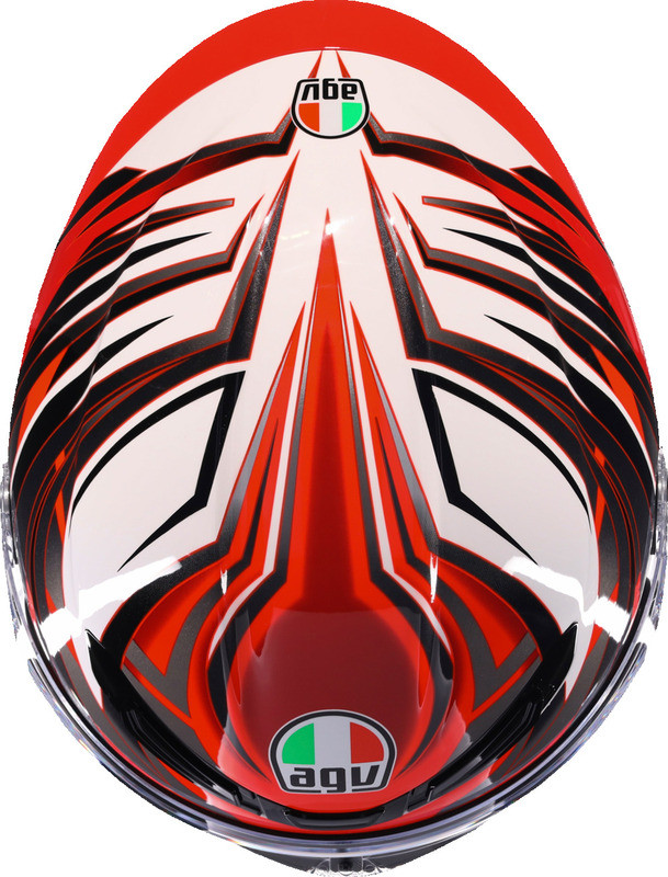 AGV K6 S Reeval White Red Gray Helmet - Speed Addicts