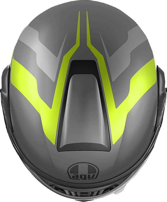 AGV StreetModular Resia Matte Gray Black Yellow Fluo Helmet