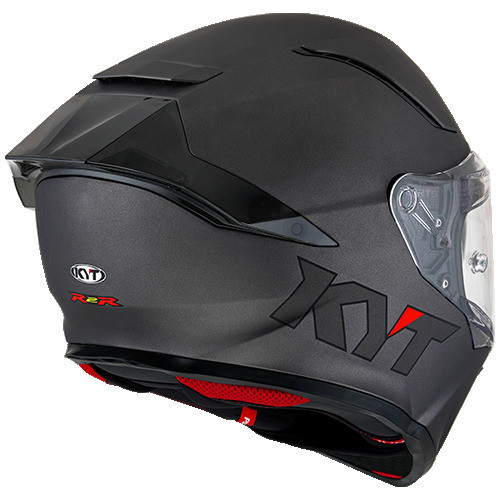 KYT R2R Solid Gunmetal Matte Helmet