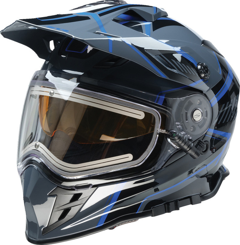 Z1R Range 2.0 Rotor Black Blue Electric Helmet - Speed Addicts