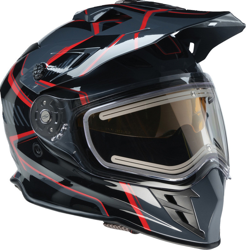 Z1R Range 2.0 Rotor Black Red Electric Helmet