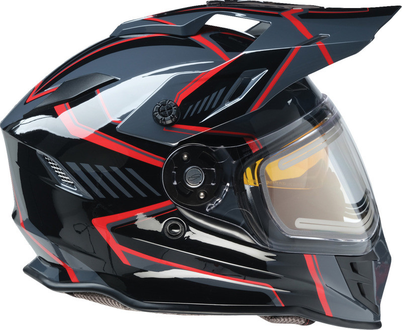Z1R Range 2.0 Rotor Black Red Electric Helmet