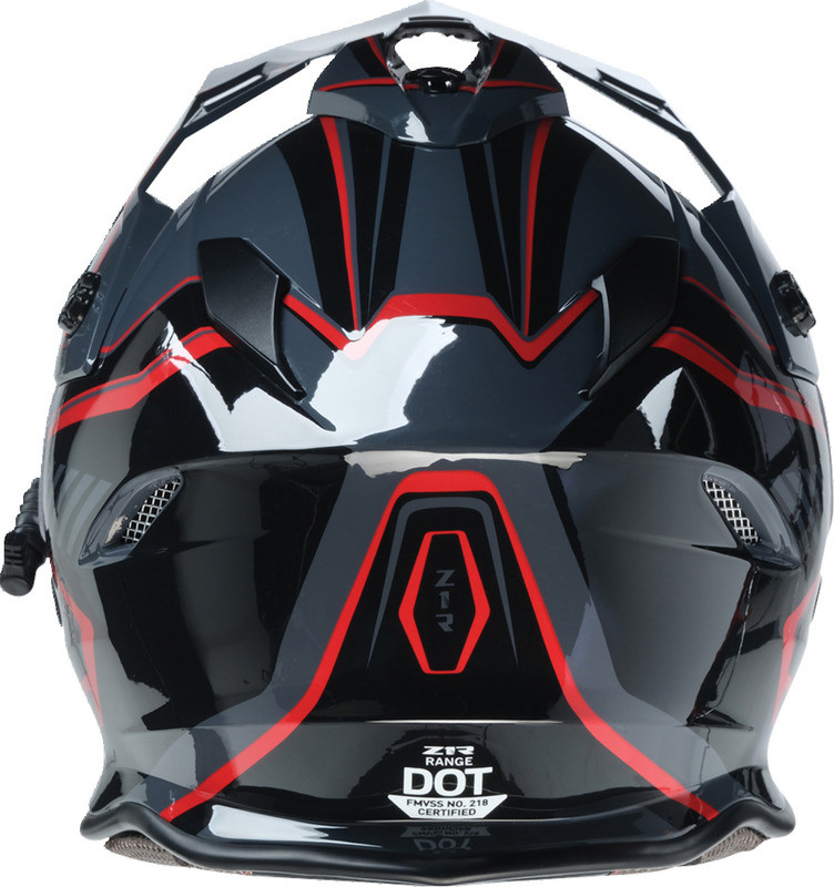 Z1R Range 2.0 Rotor Black Red Electric Helmet