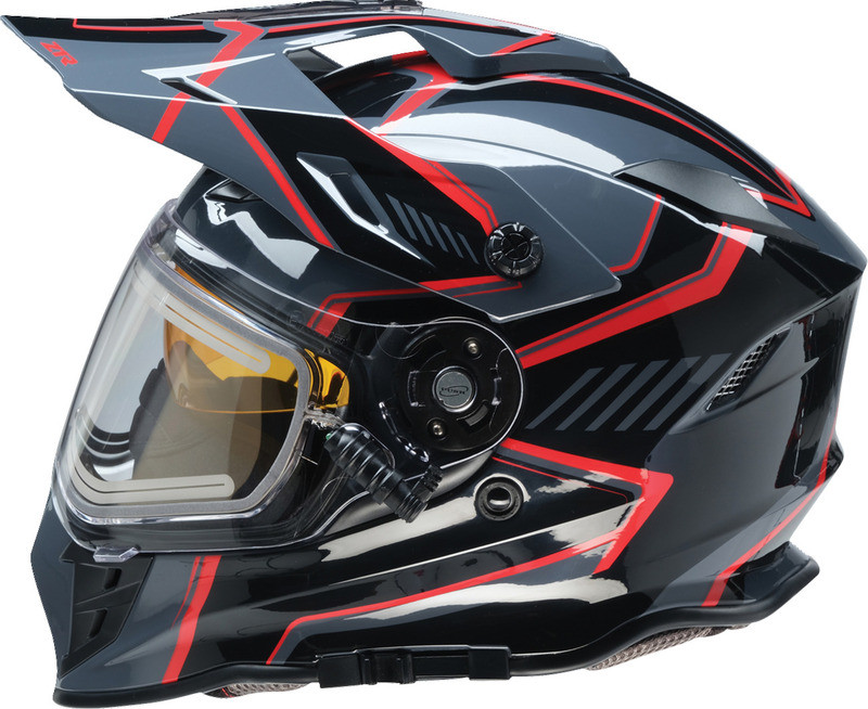 Z1R Range 2.0 Rotor Black Red Electric Helmet