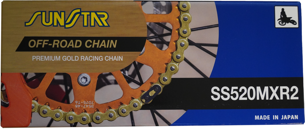 Sunstar Chain Mxr2 Non-Sealed 520X120gld/Gld - SS520MXR2-120