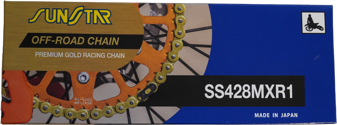 Sunstar Chain Mxr1 Non-Sealed 428X134 Gld/Gld - SS428MXR1-134
