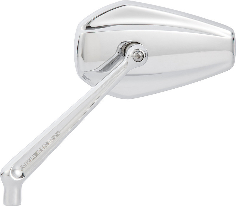 Arlen Ness Mini Stocker Right Mirror Chrome Right - 13-159
