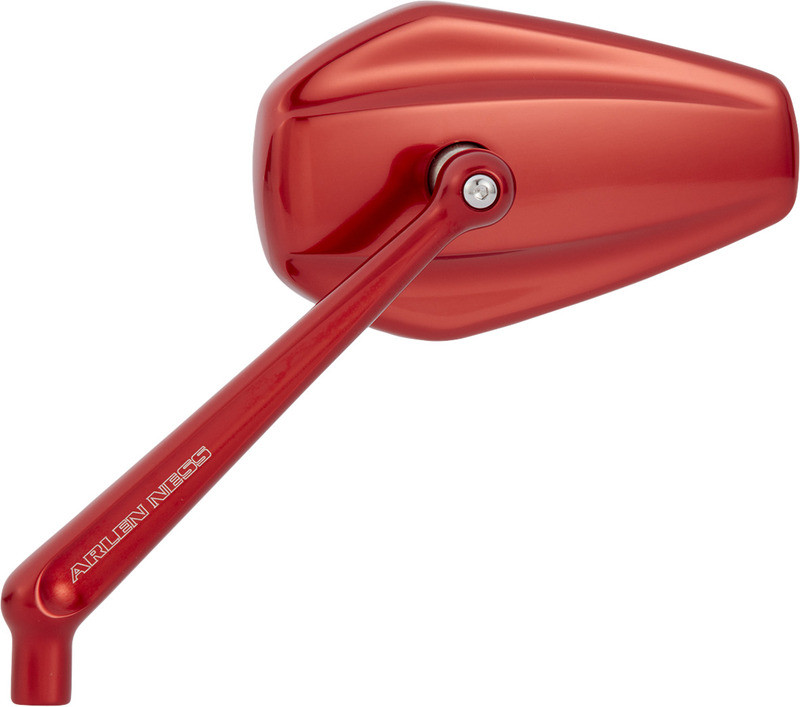 Arlen Ness Mini Stocker Mirror Red Right - 13-155