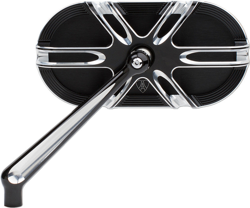 Arlen Ness Deep Cut Mirror Black Left - 13-164