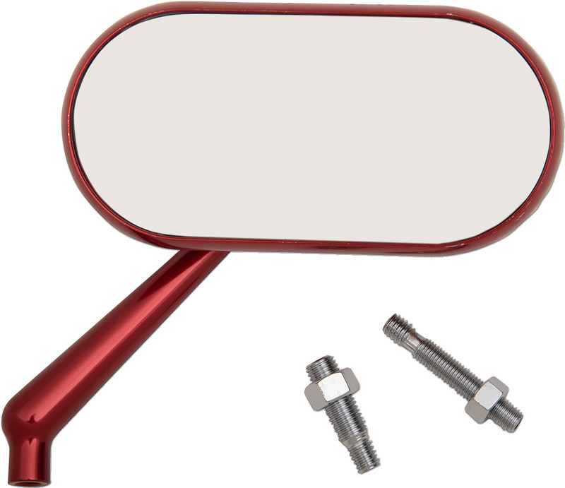 Arlen Ness Oval Mirror Red Right - 13-179