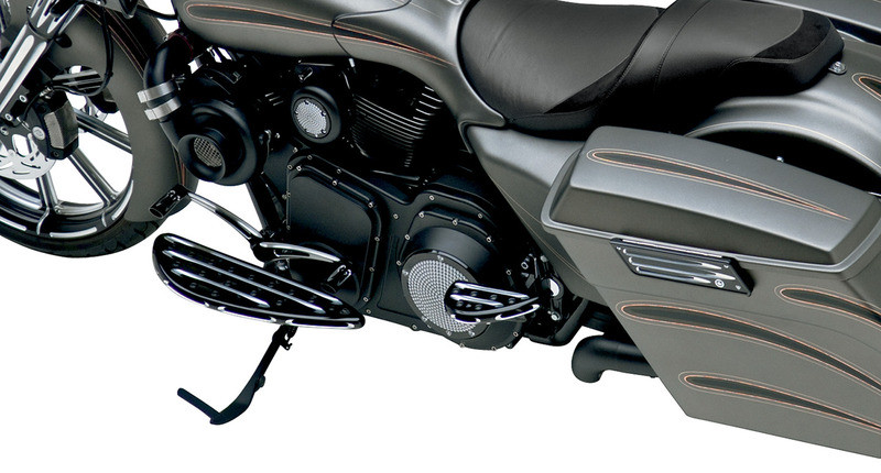 Arlen Ness Driver Floorboards Deep Cut Black - 06-833