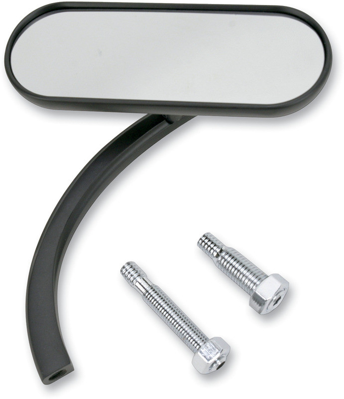 Arlen Ness Oval Mirror Black Right - 13-413