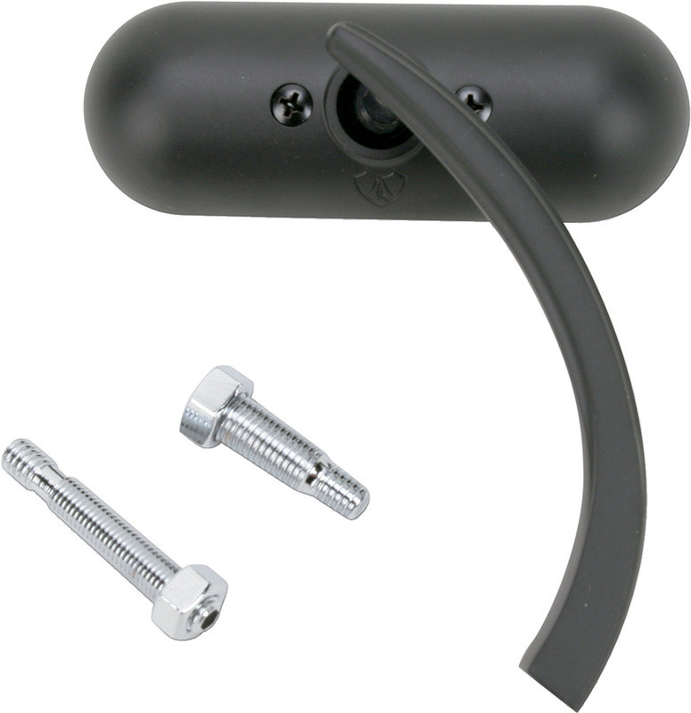 Arlen Ness Oval Mirror Black Right - 13-413