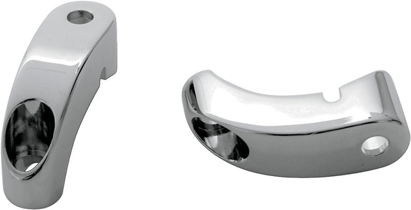 Arlen Ness Front Turn Signal Mounts 39mm Forks Chrome - 12-737