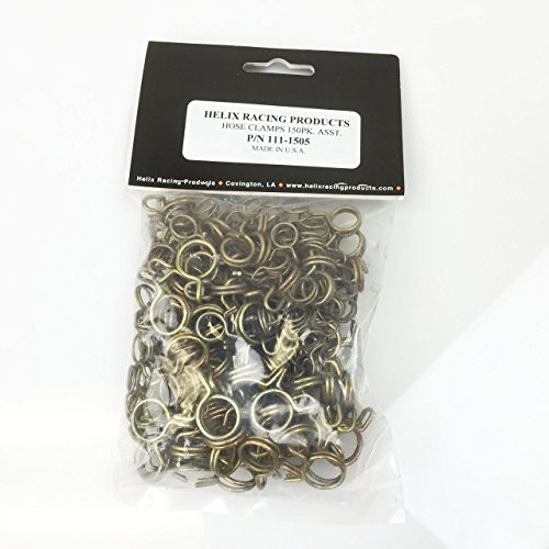 Helix Self Tensioning Wire Hose Clamps Assorted Sizes 150Pc - 111-1505