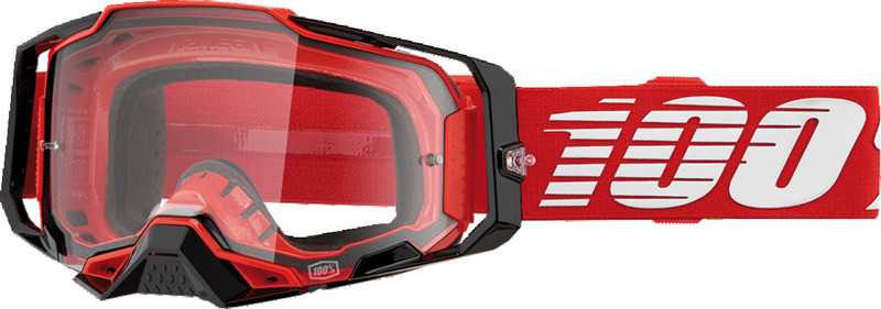 100% Armega Red Clear Goggles