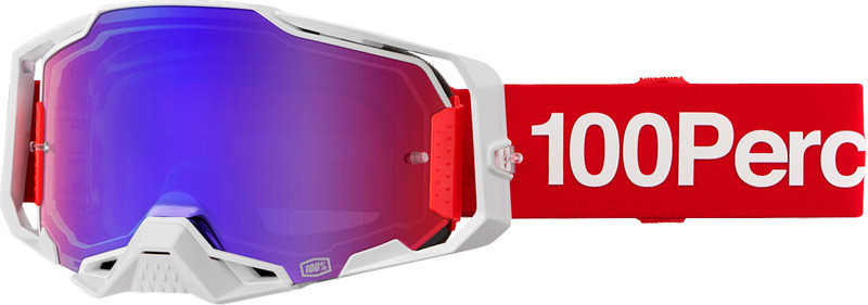 100% Armega Corbin Red/Blue Mirror Goggles