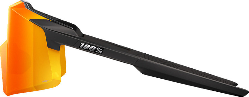 100% Aerocraft Soft Tact Black HiPER Red Sunglasses