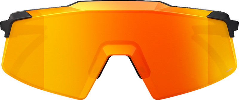 100% Aerocraft Soft Tact Black HiPER Red Sunglasses