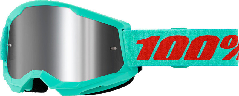 100% Strata 2 Maupiti Silver Mirror Goggles
