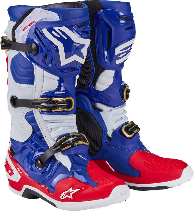 Alpinestars Union Tech 10 Red White Blue Boots