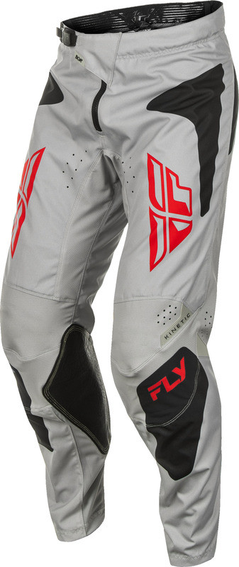 Fly Racing Kinetic Sym Light Grey Red Black Pants