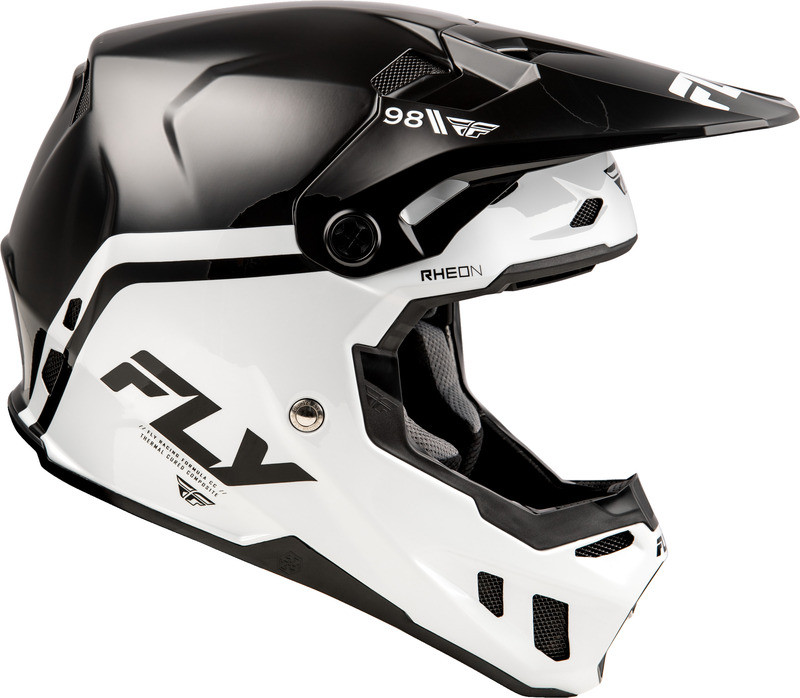 black and white dirt bike