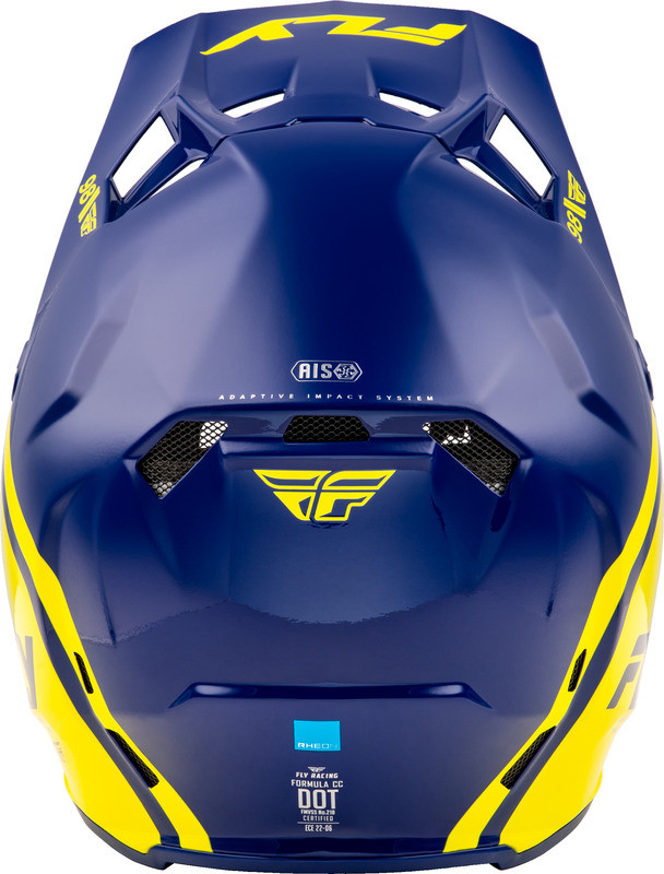 Fly Racing Formula CC Objective Navy Yellow Helmet