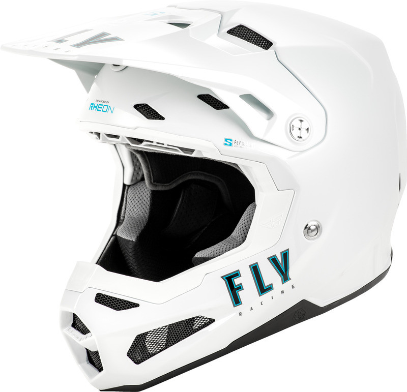 Fly Racing Formula S Carbon Solid White Helmet