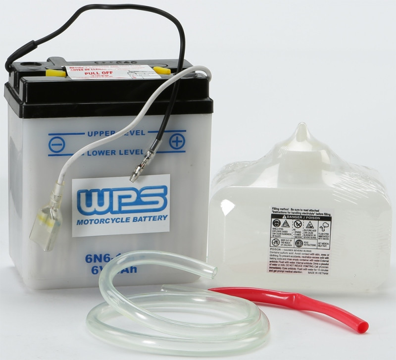 Wps Battery W/Acid 6N6-1D-2 - 6N6-1D-2