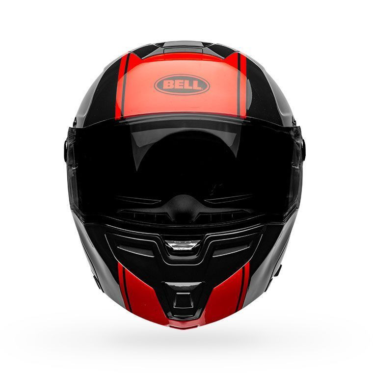 Bell SRT Modular Helmet Ribbon Gloss Black/Red Black
