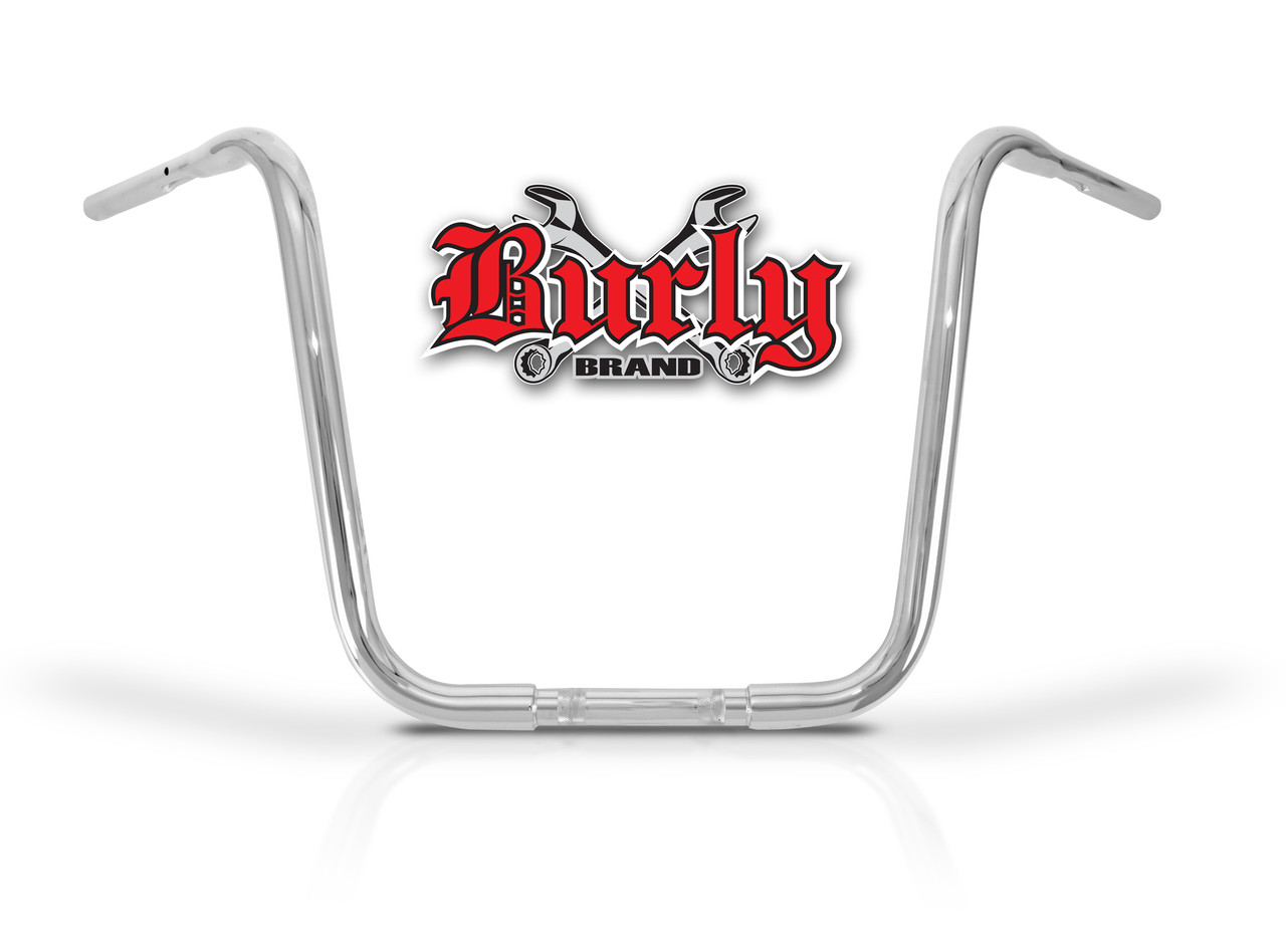 Burly Fly By Wire Apehangers 16" Chrome 1.25" Tube (B28-344T)