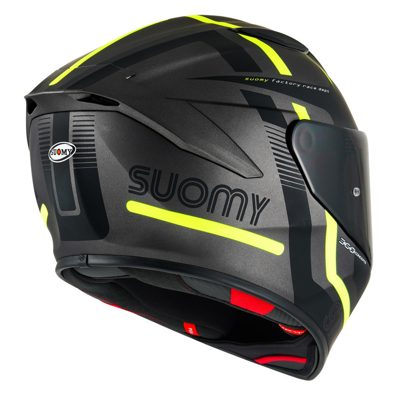 Suomy Track-1 97 Gunmetal Yellow Helmet