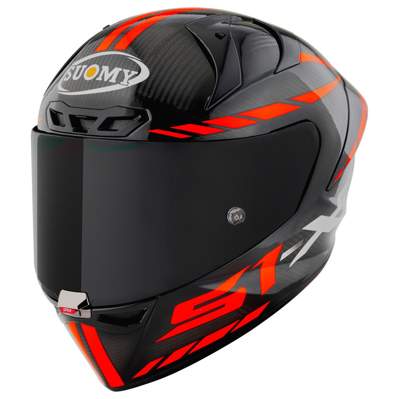 Suomy S1-XR GP Carbon Hyper Red Helmet - Speed Addicts