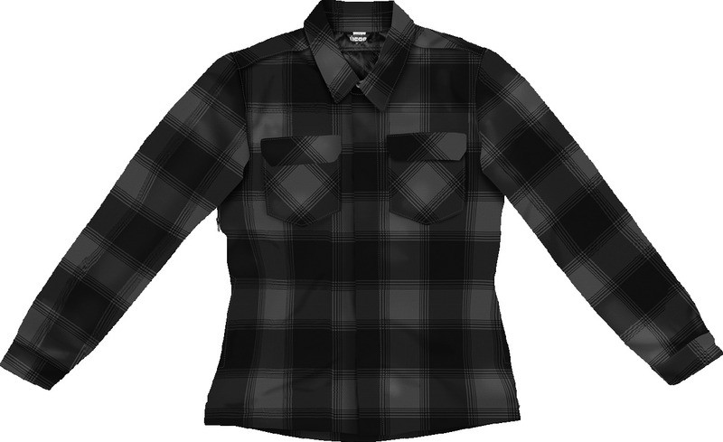 Icon Women's Fallblock CX Black Riding Flannel