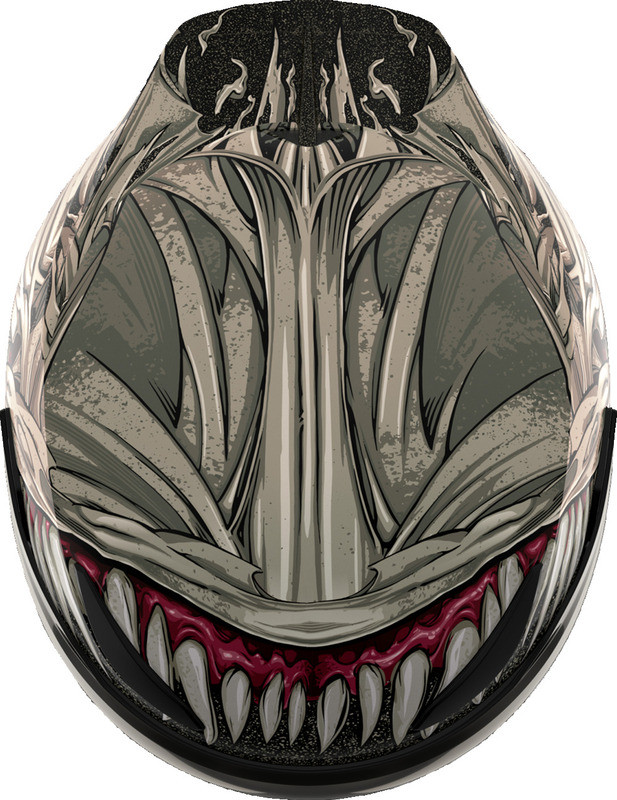 Icon Domain Grand Maw Gray Helmet - Speed Addicts