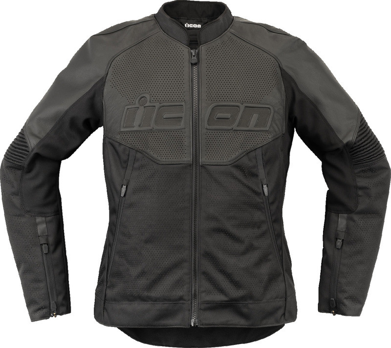 Icon Women's Overlord 3 CE Black Leather Jacket