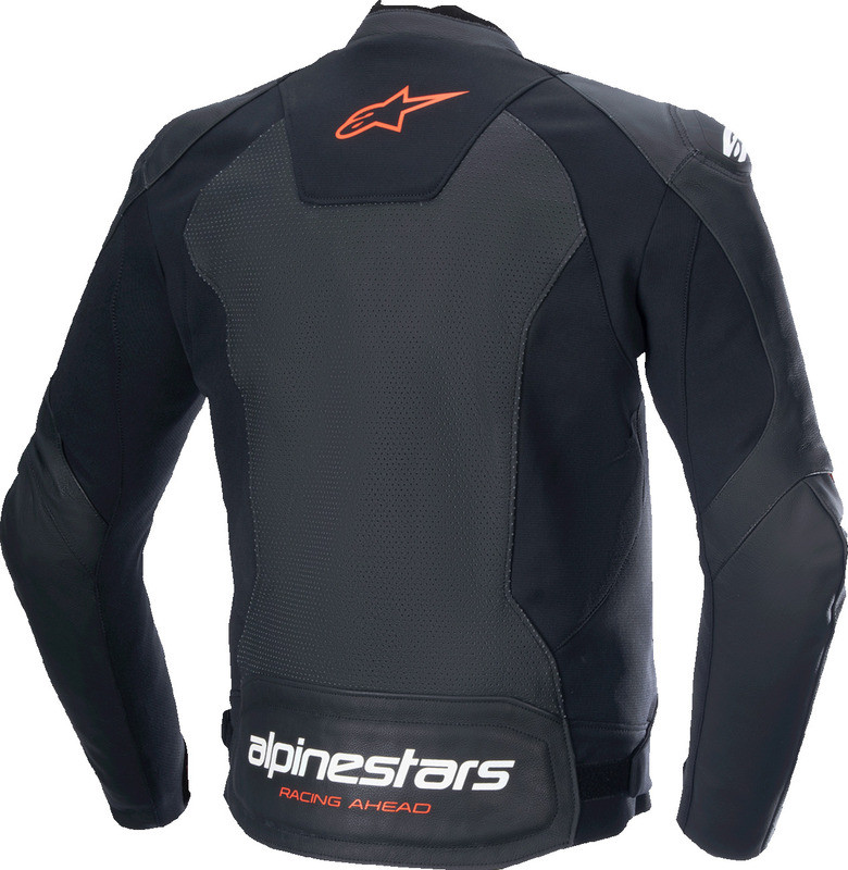 Alpinestars Faster V3 Airflow Black Red Fluo Leather Jacket
